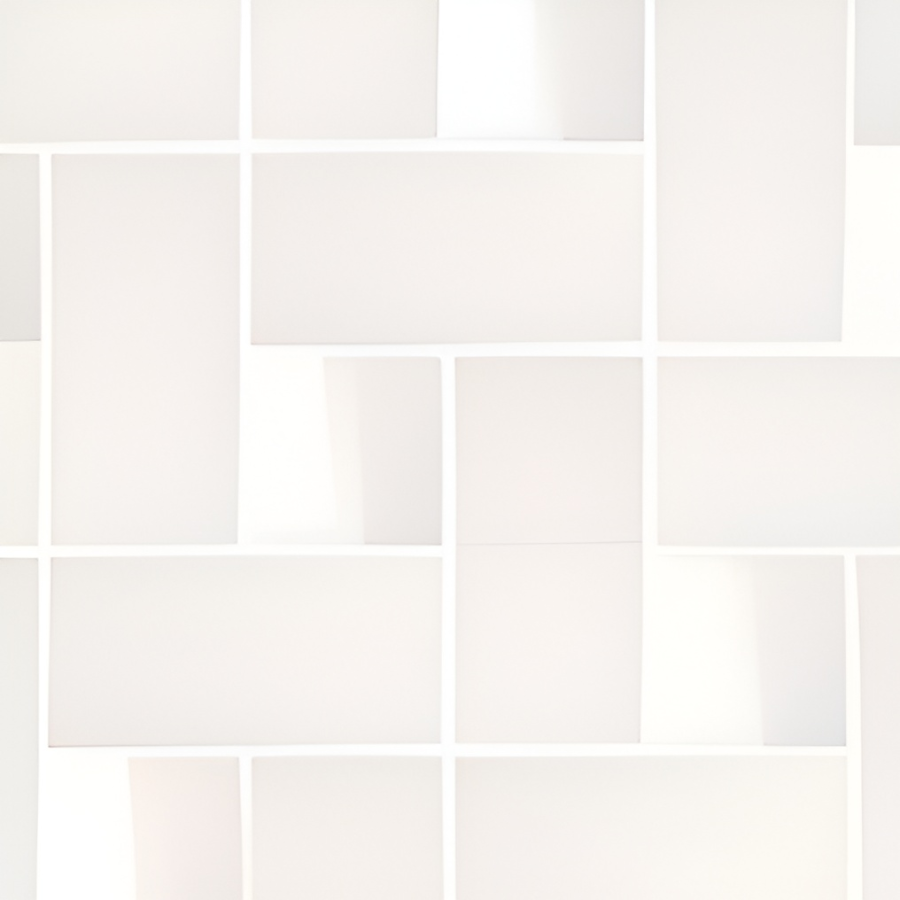 Micro. Керамогранит Microtiles Spiral Mix Glaze White 33,7x33,7