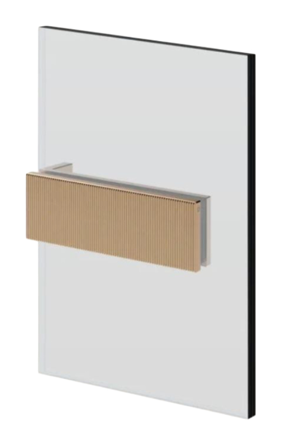 Зажим стена-стекло Gessi Rigato, ширина 160 мм, цвет Warm Bronze Br. PVD