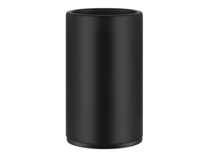 На изображении товар Стакан Gessi Inciso, ⌀75хh127 мм, настольный, цвет Matte Black от официального представителя в Москве