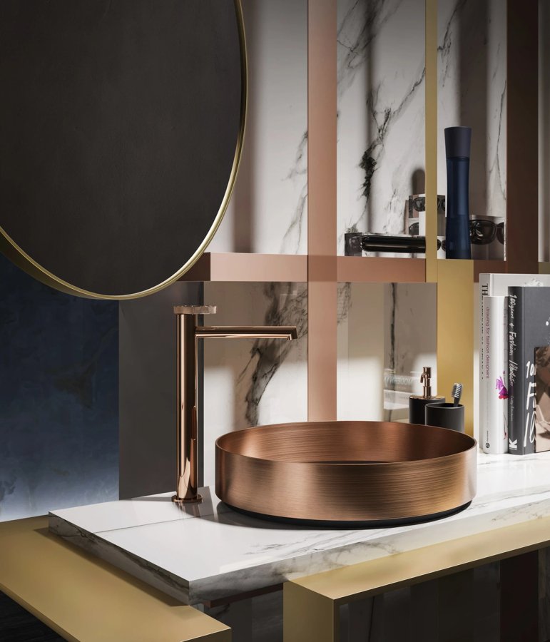 Стакан Gessi Inciso, ⌀75хh127 мм, настольный, цвет Matte Black - изображение 1