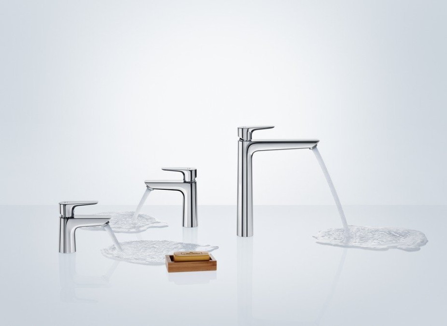 Смеситель для раковины Hansgrohe Talis E, однорычажный, 110, с донным клапаном, цвет хром - изображение 1
