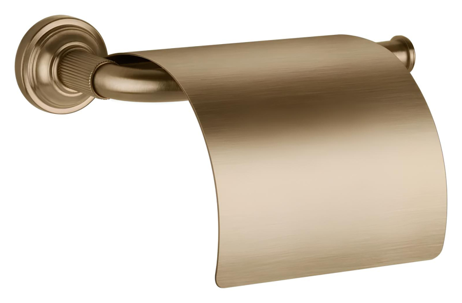 Бумагодержатель Gessi Venti20, с крышкой, цвет Warm Bronze Br. PVD