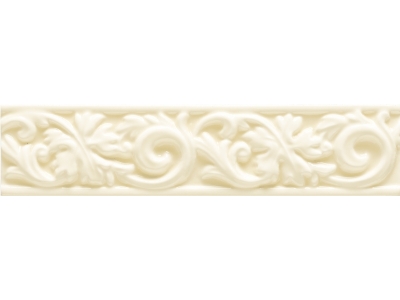 CERAMICHE GRAZIA Декор ESSENZE VOLUTA 6X26 MAGNOLIA CRAQUELE'