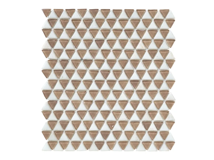 На изображении товар Sicis Смальтовая мозаика Trigono Blends Mosaic Hannes chips size 19x21 mm sheet-size 284x300 mm от официального представителя в Москве