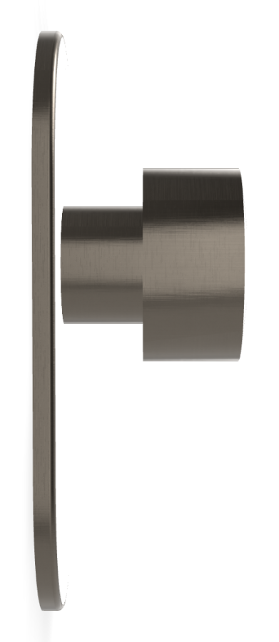 Смеситель для душа Carlo Frattini SO, настенный, без ручек, Н-200 мм, внешняя часть, цвет чёрный хром брашированный - изображение 2