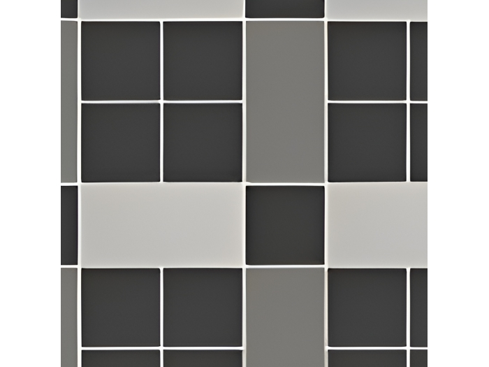 На изображении товар Micro. Керамогранит Microtiles Plaid Mix Dust/Mud/Black 30,1x30,1 от официального представителя в Москве