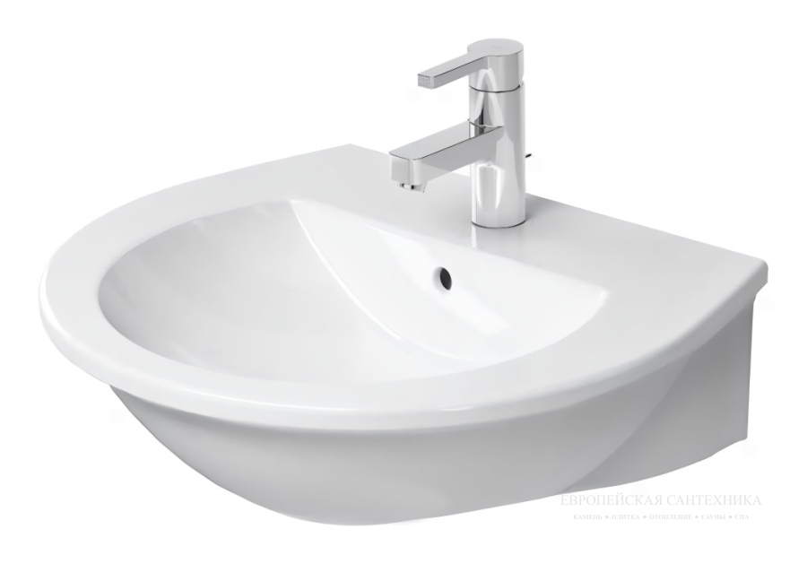 Раковина Duravit Darling New подвесная, 550х480 мм, 1 отверстие под смеситель, цвет белый