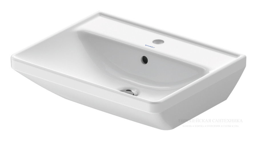 Раковина Duravit D-Neo подвесная, 550x440 мм, с 1 отверстием под смеситель, цвет белый