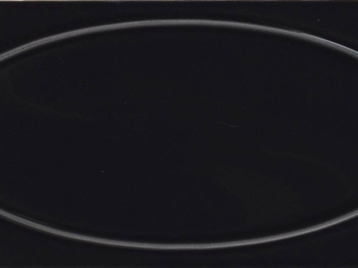 На изображении товар CERAMICHE GRAZIA Керамическая плитка FORMAE OVAL 13X26  EBONY от официального представителя в Москве