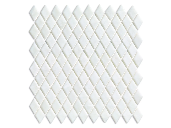 На изображении товар Sicis Стеклянная мозаика Diamond ITEM H1 Zirconio chips size 23х40 mm sheet size 229x272 mm от официального представителя в Москве