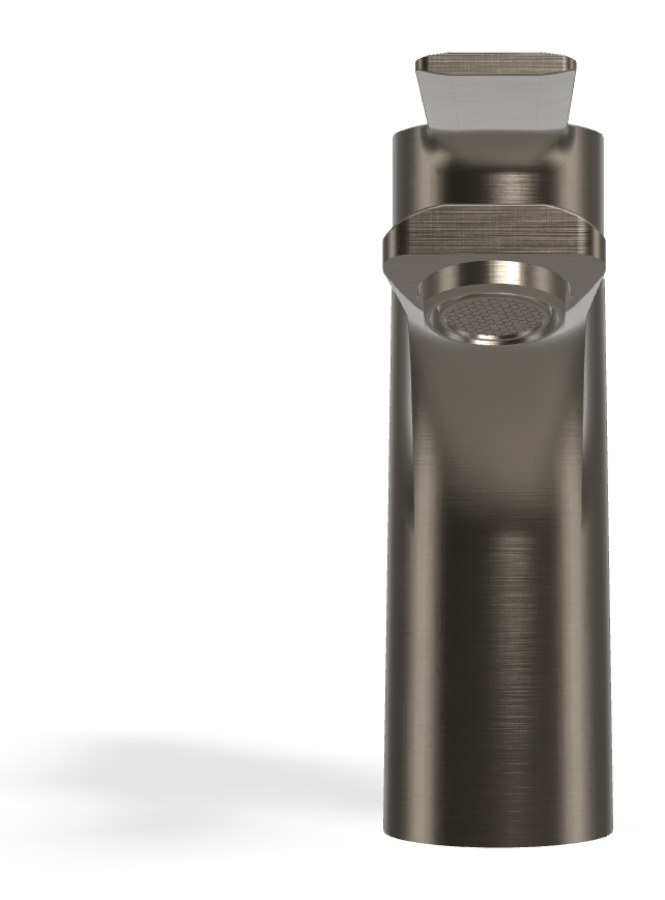 Смеситель для раковины Carlo Frattini Mast, однорычажный, с донным клапаном 1"1/4 с переливом, 2 гибкими шлангами, Н-146 мм, цвет чёрный хром брашированный - изображение 1