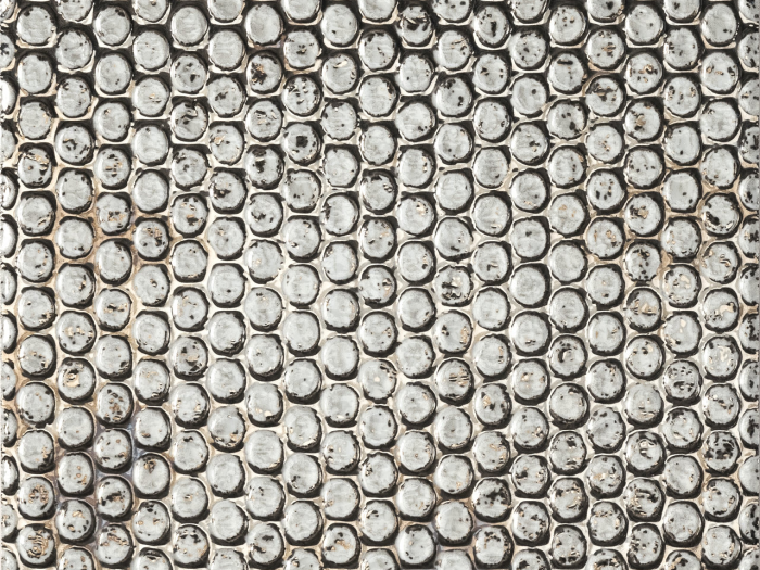 На изображении товар Iris Ceramica Керамическая плитка Diesel Pluriball White pluriball decor platino glossy 20x20 от официального представителя в Москве