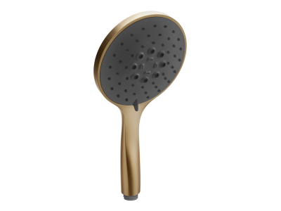 Ручная лейка Gessi Тechnical Accessories, Ø130 мм,  3-режимная, с чёрной вставкой, цвет Warm Bronze Br. PVD