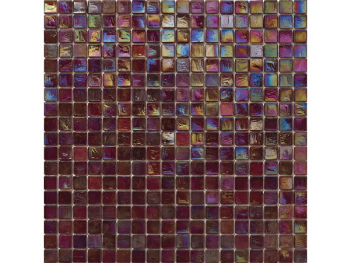 На изображении товар Sicis Стеклянная мозаика Glimmer Tamarind chips size 15x15 mm sheet size 295x295 mm от официального представителя в Москве
