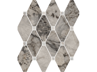 La Fabbrica Ava Керамогранит Octagone Gemstone Grey lap\ret 30x30