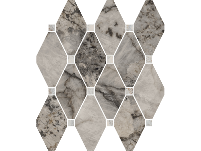 На изображении товар La Fabbrica Ava Керамогранит Octagone Gemstone Grey lap\ret 30x30 от официального представителя в Москве