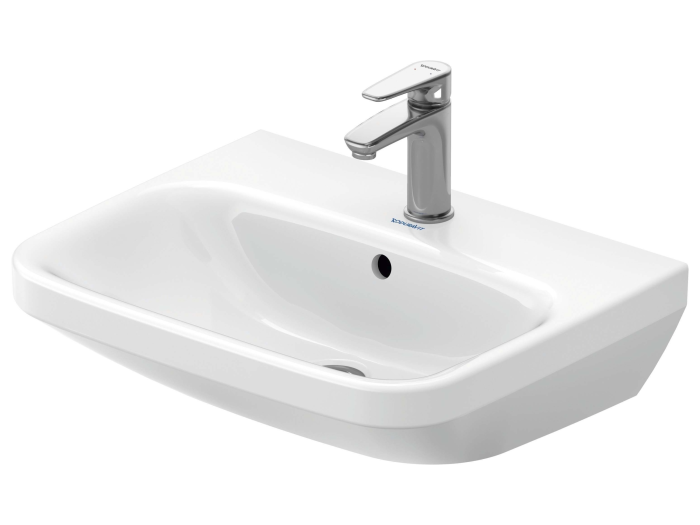 На изображении товар Раковина Duravit DuraStyle подвесная, 550x440 мм, с переливом, 1 отверстие под смеситель, цвет белый от официального представителя в Москве