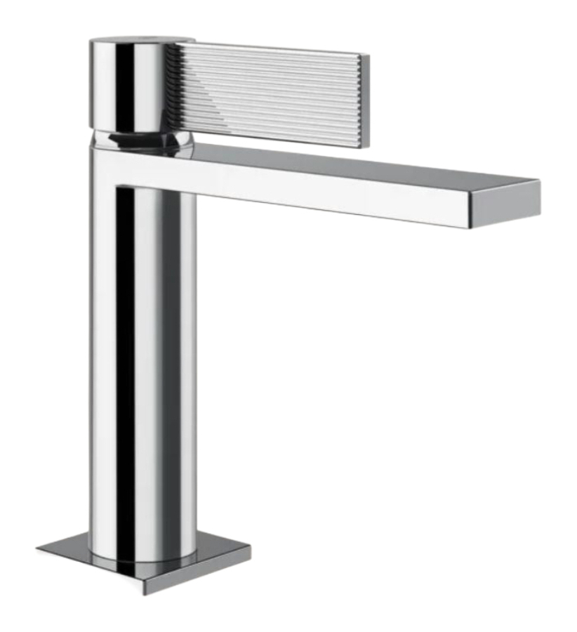 Смеситель для раковины Gessi Inverso, однорычажный, с донным клапаном и соединительными шлангами, Н-178 мм, цвет хром