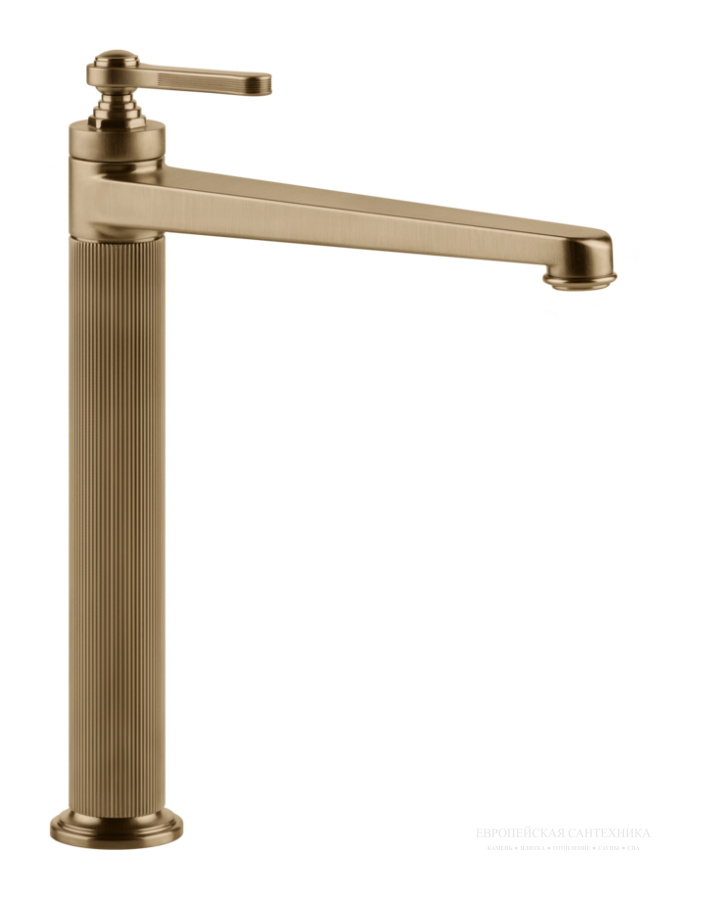 Смеситель для раковины Gessi Venti20 высокий, с донным клапаном, цвет Warm Bronze Br. PVD