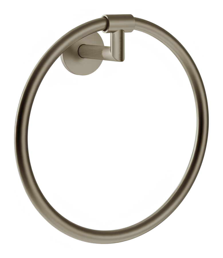 Полотенцедержатель Gessi Ingranaggio, настенный, кольцевой ⌀222 мм, цвет Finox Brushed Nickel