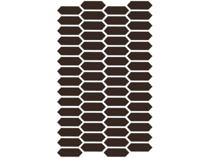На изображении товар Etruria Керамогранит Xxs Losanga 2.5X7.5 Su Rete Monocolore Moro от официального представителя в Москве
