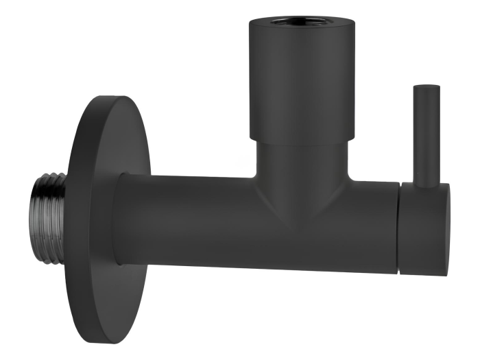 На изображении товар Кран-фильтр под раковину Gessi Technical Accessories, с подводом воды, запорный, цвет Matte Black от официального представителя в Москве