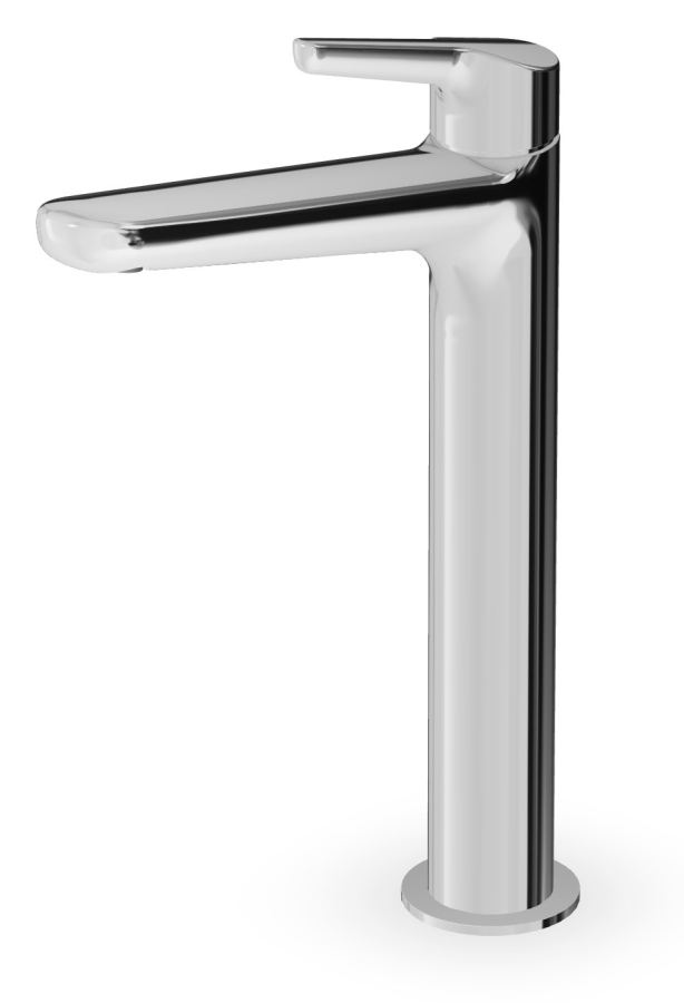 Смеситель для раковины Zucchetti Medameda, однорычажный, высокий излив Н. 258 мм, цвет хром