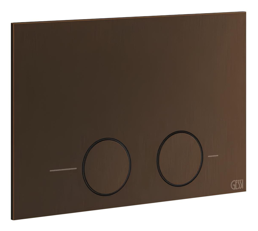 Клавиши смыва Gessi, для унитаза, к инсталляции TECE (TECEProfil, TECEBox), цвет Dark Bronze