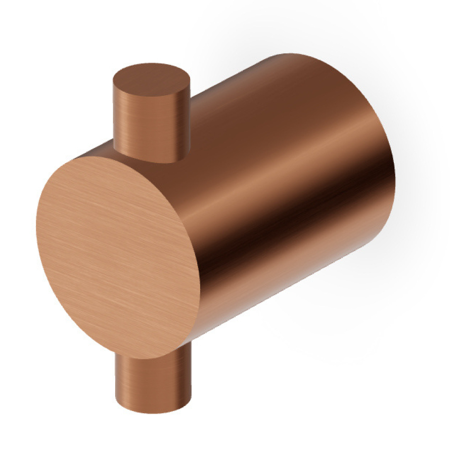 Kрючок Zucchetti Helm, настенный, цвет брашированная медь PVD