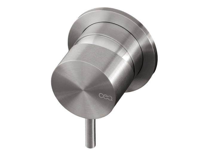 На изображении товар Смеситель CeaDesign Milo360, настенный, встраиваемый, однорычажный, внешняя часть, сталь, цвет Black Diamond сатинированный от официального представителя в Москве