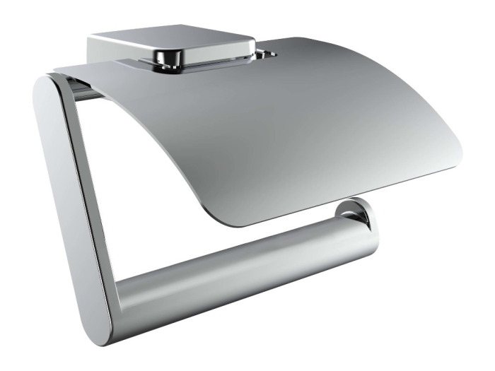 На изображении товар Бумагодержатель с крышкой, Emco Trend, 124 х 87 мм, хром от официального представителя в Москве