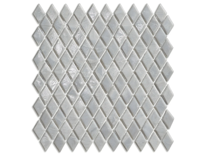 На изображении товар Sicis Стеклянная мозаика Diamond ITEM T45 Mohs chips size 23х40 mm sheet size 251x253 mm от официального представителя в Москве