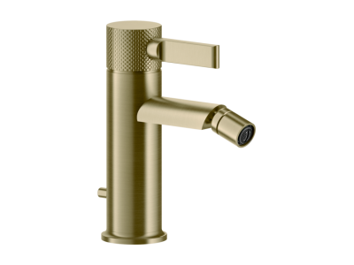 Смеситель для биде Gessi Inciso, донный клапан, цвет Brass Brushed PVD