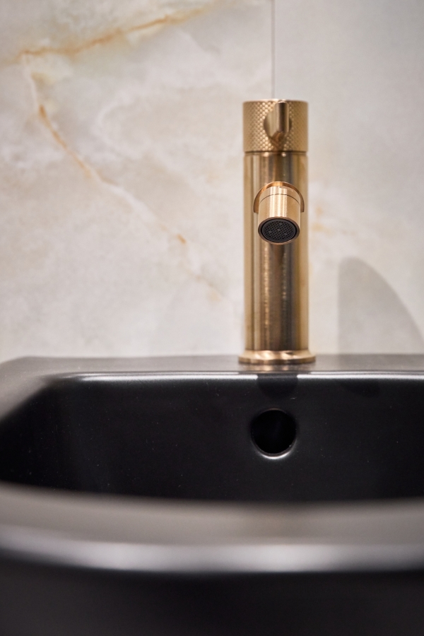 Смеситель для биде Gessi Inciso, донный клапан, цвет Brass Brushed PVD - изображение 1