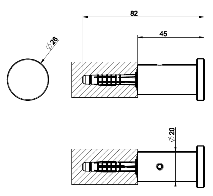 Крючок Gessi316, настенный, цвет Warm Bronze Brushed PVD - изображение 2