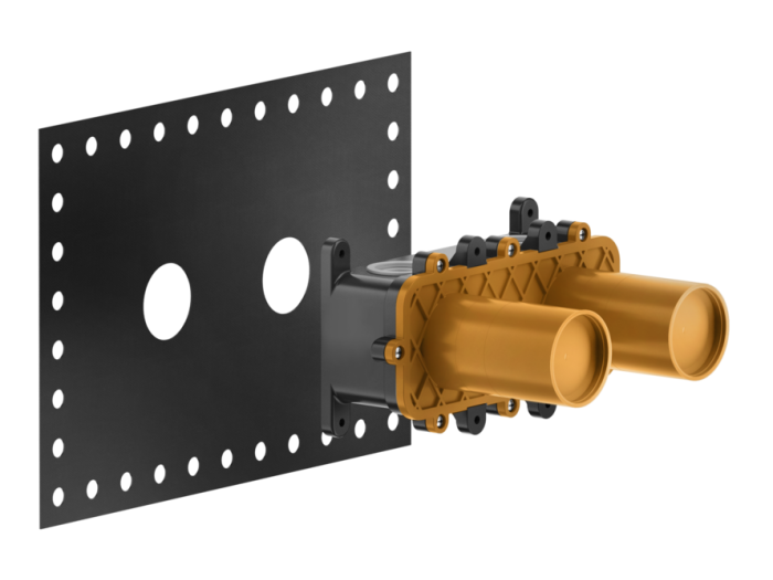 На изображении товар Скрытая часть смесителя Gessi 316, цвет Steel Brushed от официального представителя в Москве