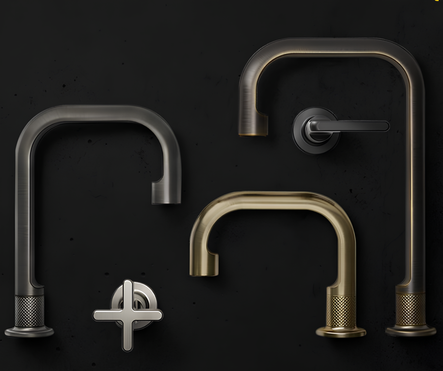 Смеситель для раковины Gessi Inciso, на 3 отверстия, средний, с донным клапаном, соединительными шлангами, цвет Chrome - изображение 2