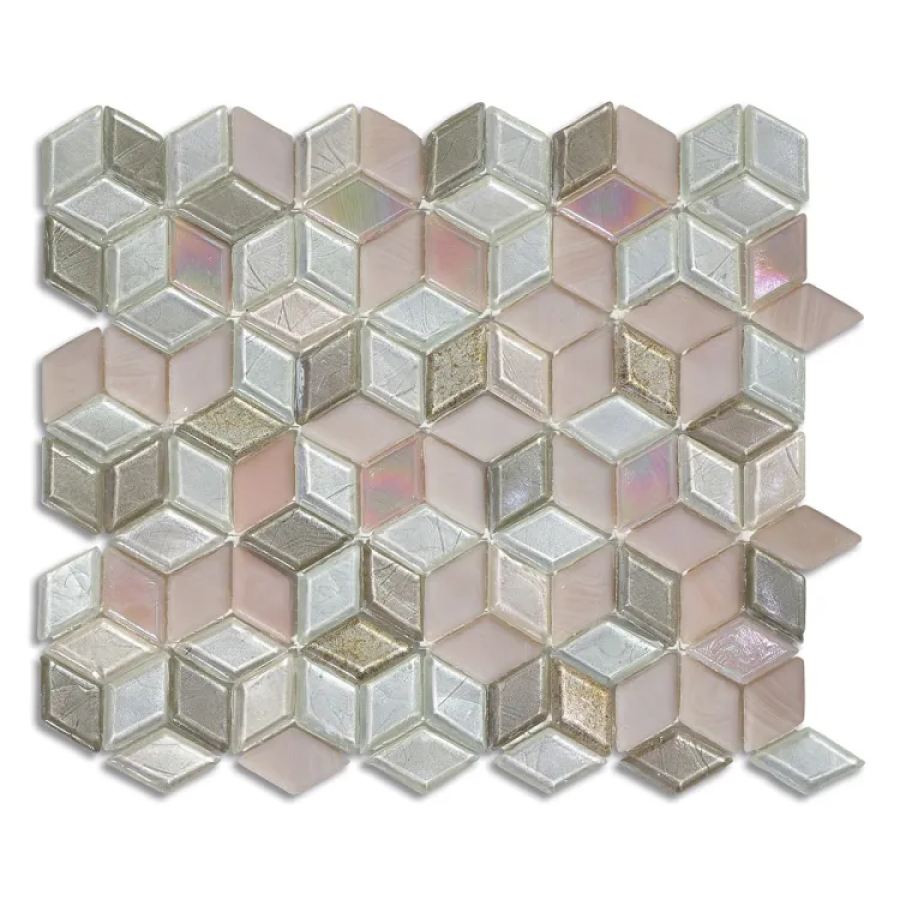 Sicis Стеклянная мозаика Diamond Blends ITEM H1 Circe Blend chips size 23х40 mm sheet size 229x272 mm