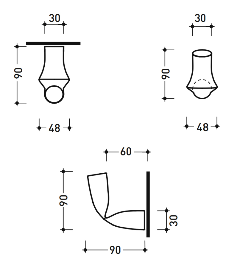 Крючок Flaminia Fold, цвет хром - изображение 2