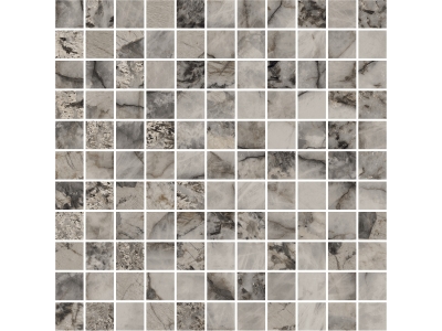 La Fabbrica Ava Керамогранит Mosaico Gemstone Grey nat\ret 30x30