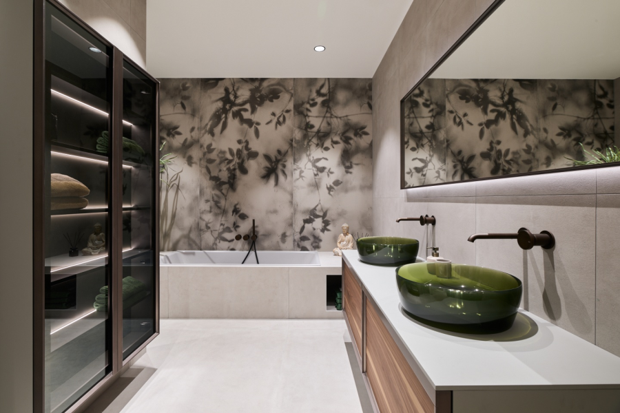 Смеситель для раковины Gessi Origini, настенный, со средним изливом, без донного клапана, цвет Copper Brushed PVD - изображение 2