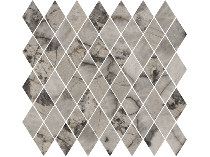 На изображении товар La Fabbrica Ava Керамогранит Rombo Gemstone Grey lap\ret 30x30 от официального представителя в Москве