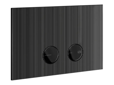 Клавиши смыва Gessi с панелью Rigato, для унитаза, к инсталляции Geberit (Geberit Sigma 8 и Geberit Sigma 12), цвет Black Metal PVD