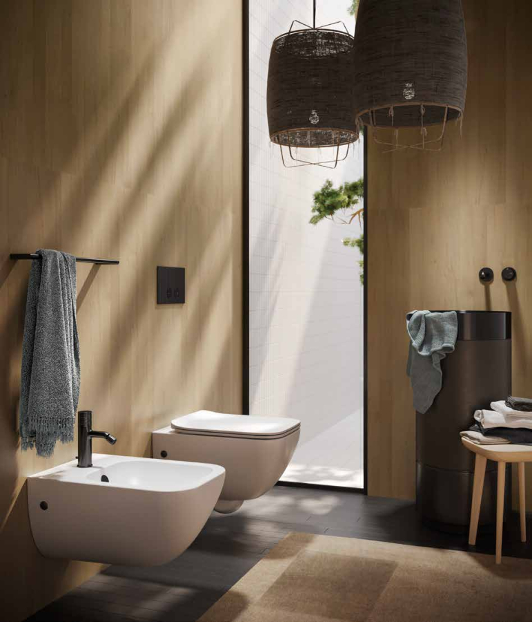 Клавиши смыва Gessi с панелью Rigato, для унитаза, к инсталляции Geberit (Geberit Sigma 8 и Geberit Sigma 12), цвет Black Metal PVD - изображение 1