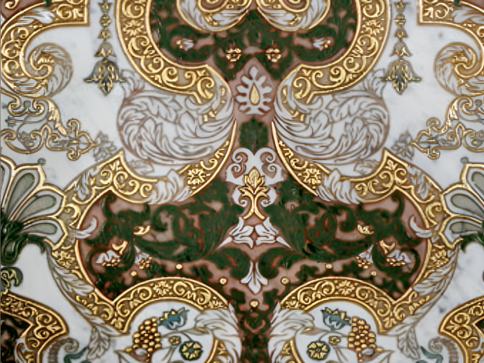На изображении товар Akros Venezia Камень The Original Merope TSS Bianco Carrara Verde Gold 40x40x1 от официального представителя в Москве