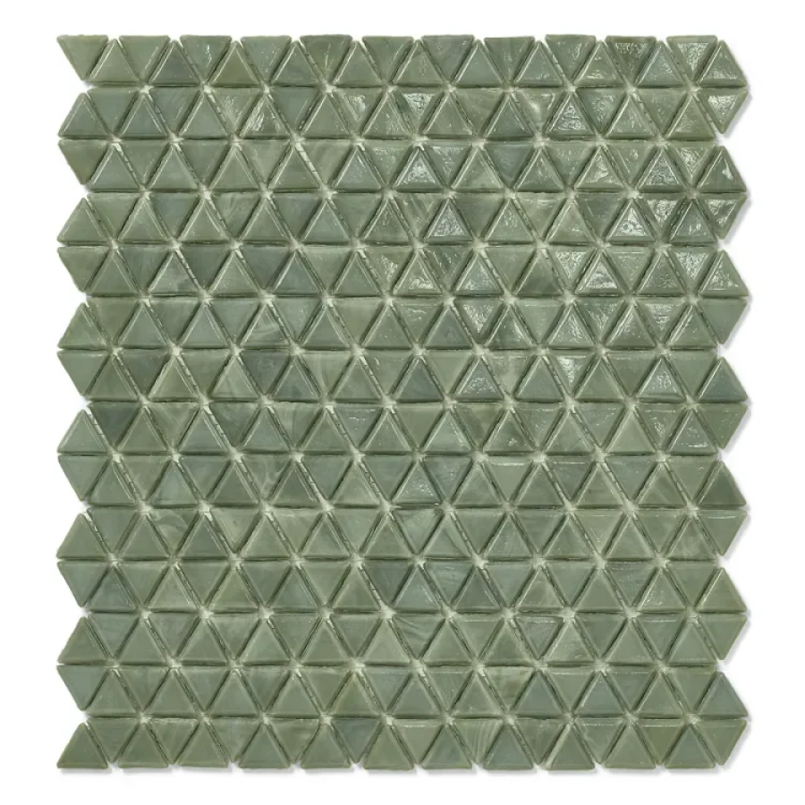 Sicis Смальтовая мозаика Trigono Mosaic Salvia chips size 19x21 mm sheet-size 284x300 mm