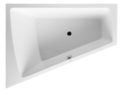 На изображении товар Ванна Duravit Paiova, встраиваемая, 1700x1300 мм, наклон для спины слева, цвет белый от официального представителя в Москве