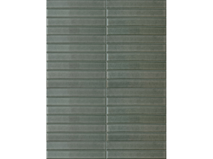 На изображении товар Terratinta Ceramics Мозаика, керамогранит Mosaico Stick Glossy Lichen Green Mosaico 29x30 / 5.5 от официального представителя в Москве
