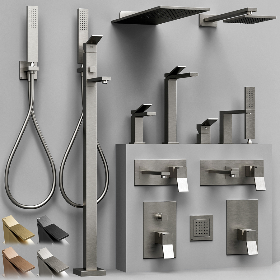 Cмеситель для раковины Gessi Rettangolo K, высокий, с донным клапаном, цвет Chrome - изображение 1
