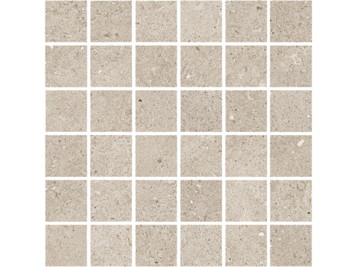 На изображении товар Terratinta Ceramics Мозаика, керамогранит Lagom Carved Beige Mosaic 30x30 (5x5) / 9.5 от официального представителя в Москве